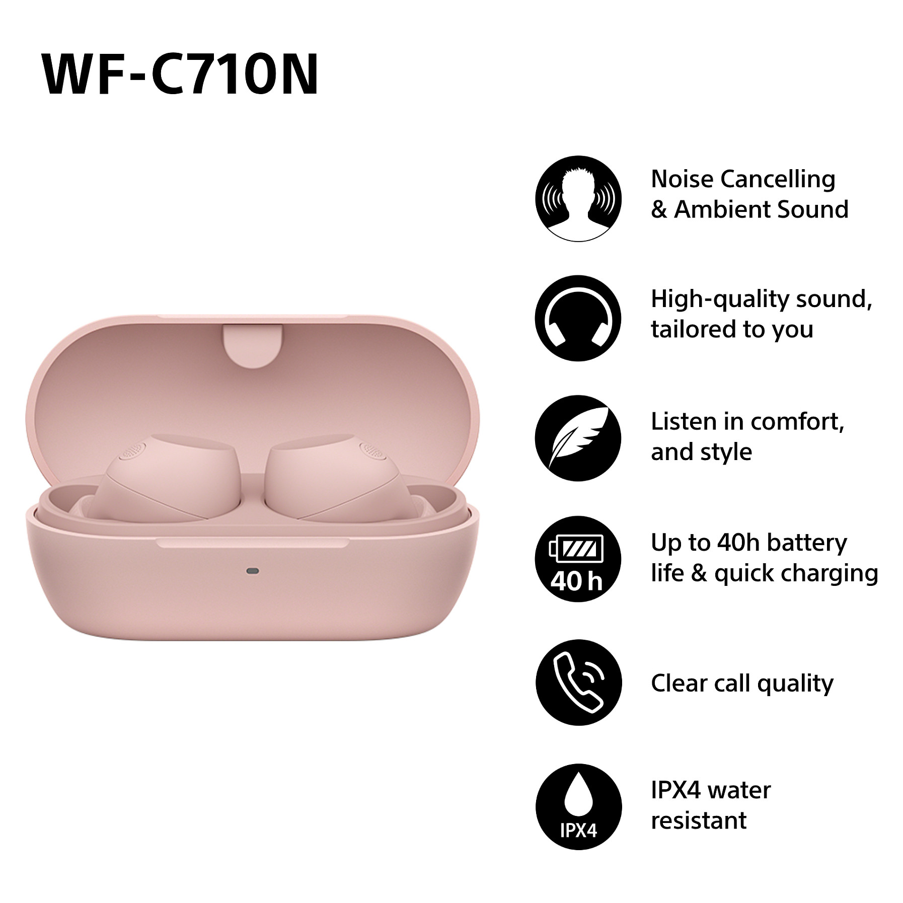 Slušalice SONY WF-C700N Lavender (True Wireless, Noise Cancelling, IPX4, 15h baterije)-6
