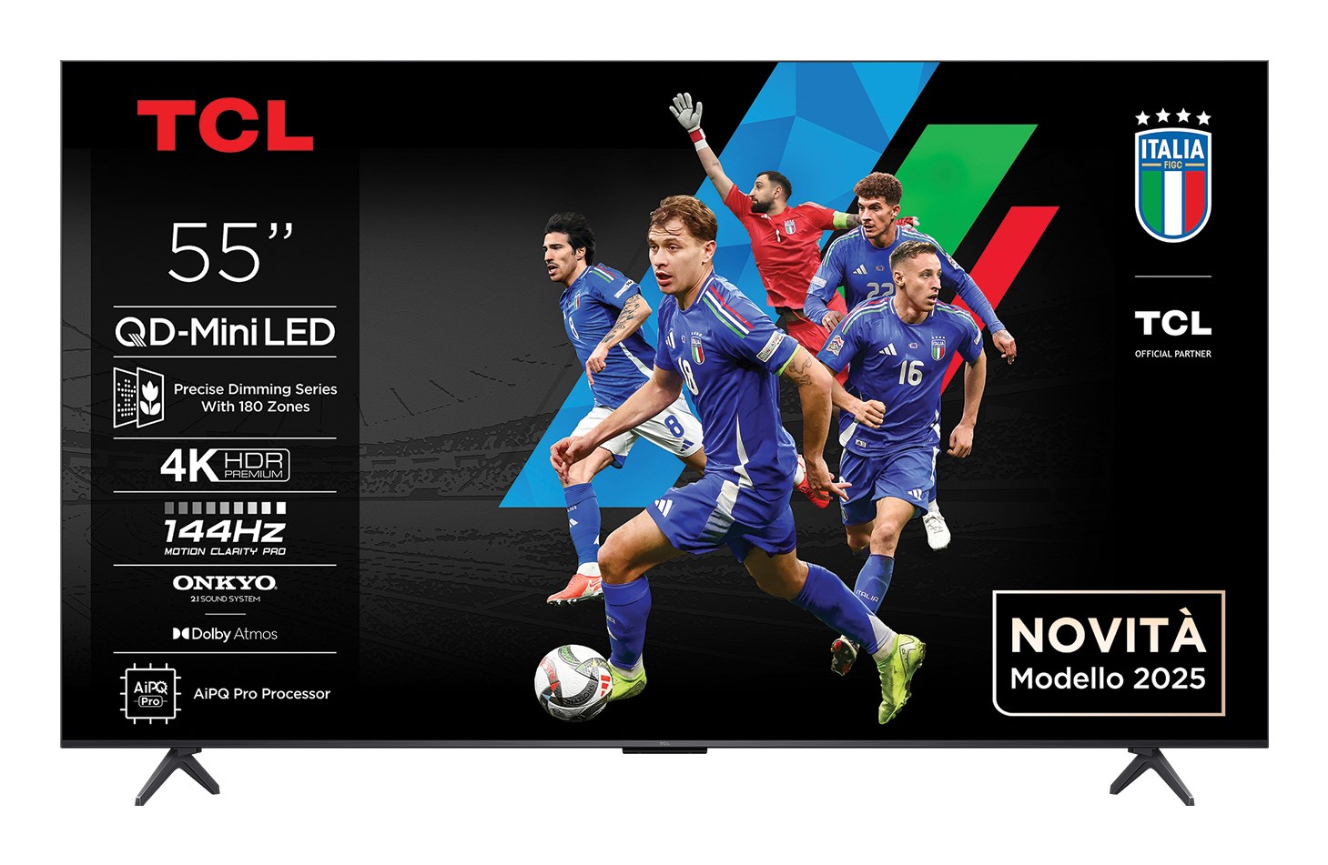TV TCL Premium QD-MiniLED 55Q6C Google TV (139 cm, 4K UHD, HDR10+, Dolby Atmos, Smart TV)-3