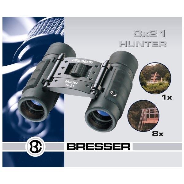 Bresser Optics Hunter 8x21 binocular BK-7-1