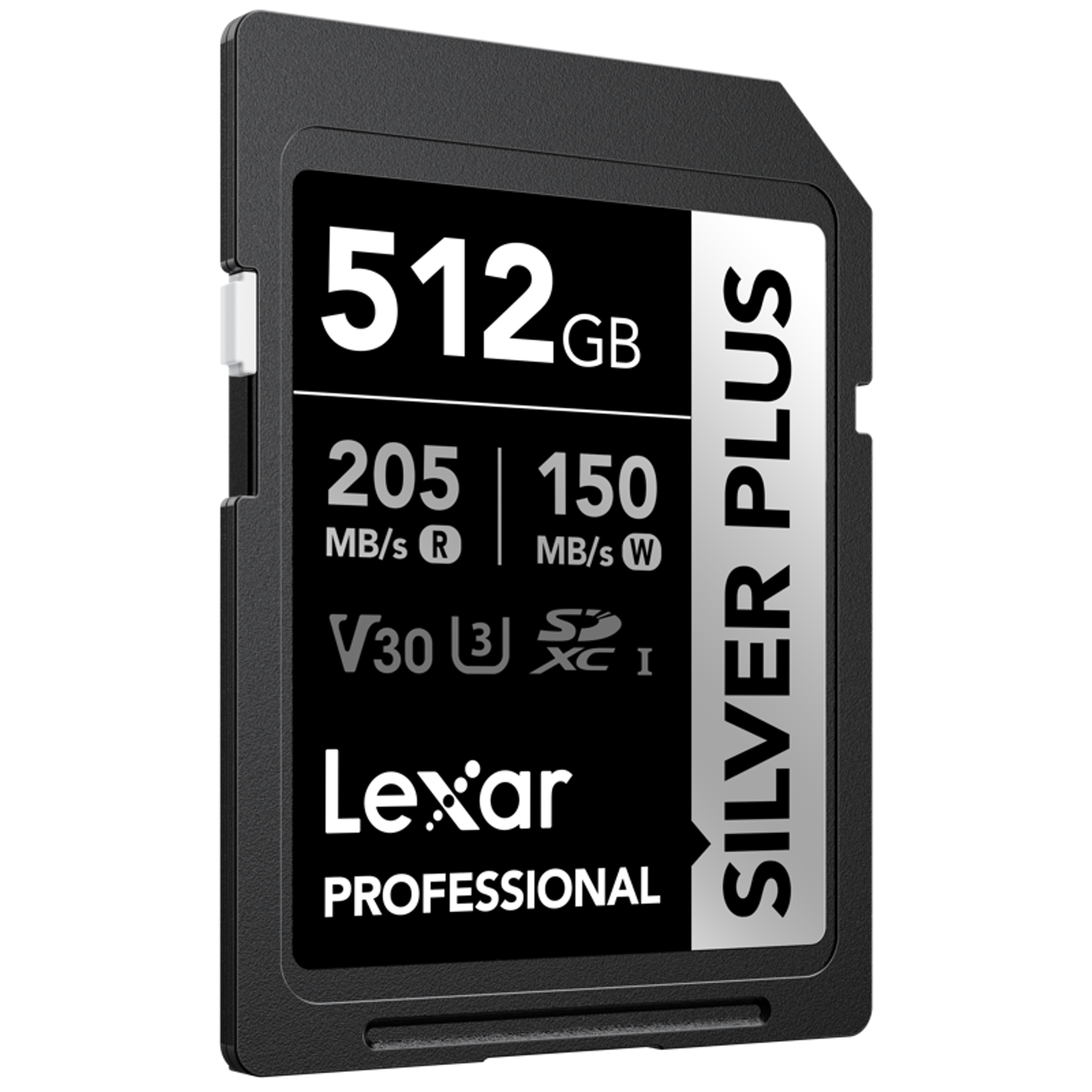 Memorijska kartica LEXAR 512GB Professional SILVER PLUS SDXC™ UHS-I cards,  up to 205MB/s read 150MB/s write C10 V30 U3-1