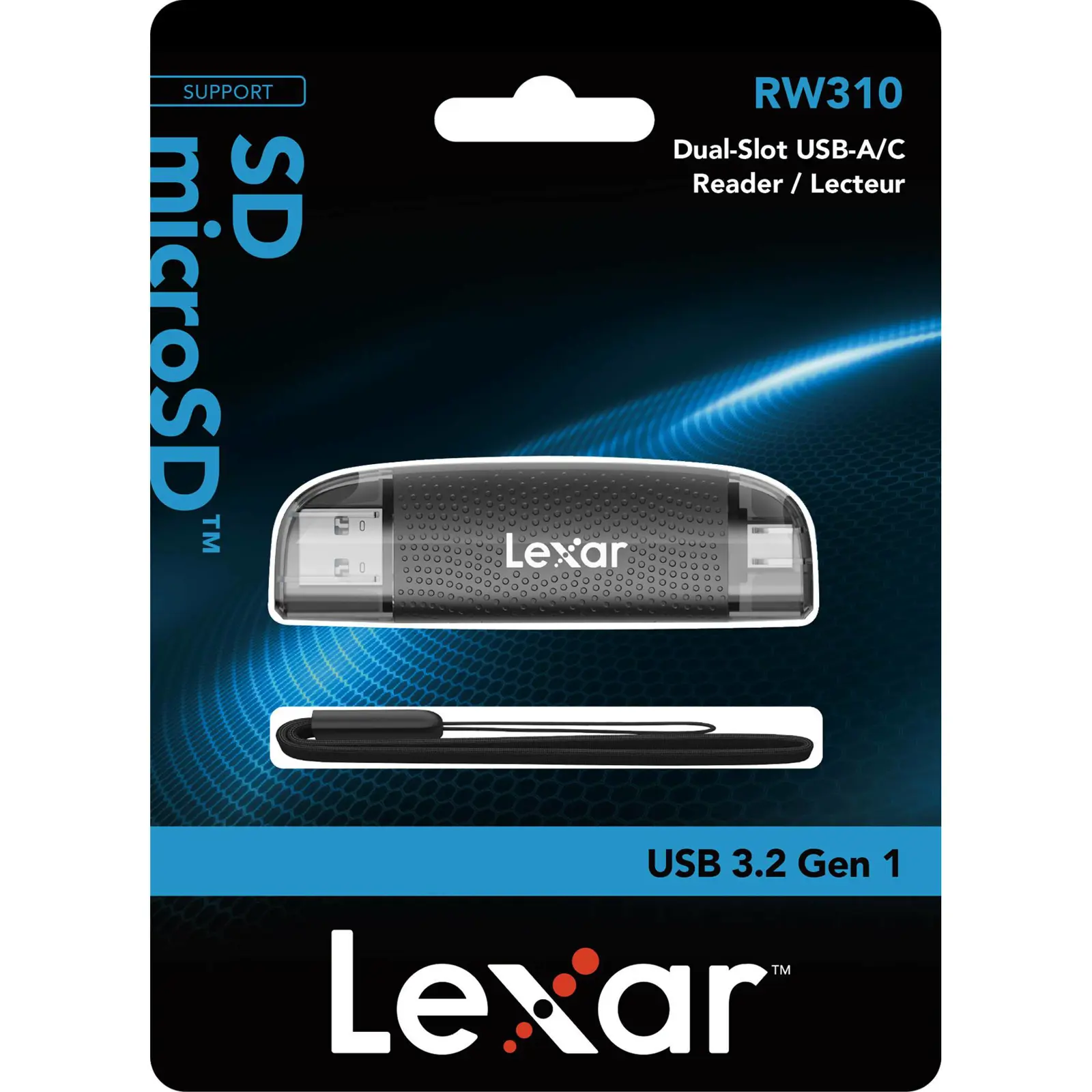 Čitač memorijskih kartica LEXAR Dual Slot USB-A/C  microSD™ Card USB 3.1 Reader, supports microSD™ and SD™ cards-2