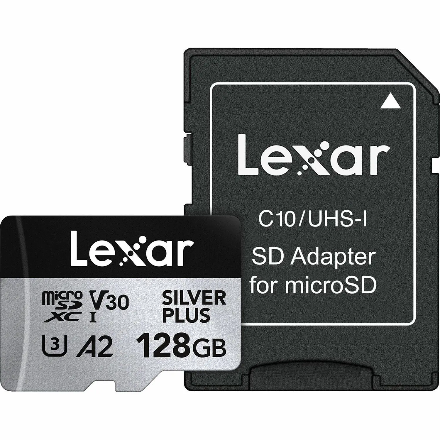 Memorijska kartica LEXAR 128 GB  High-Performance Silver Plus microSDXC™ UHS-I, up to 205MB/s read 150MB/s write C10 A2 V30 U3,with adapter-0