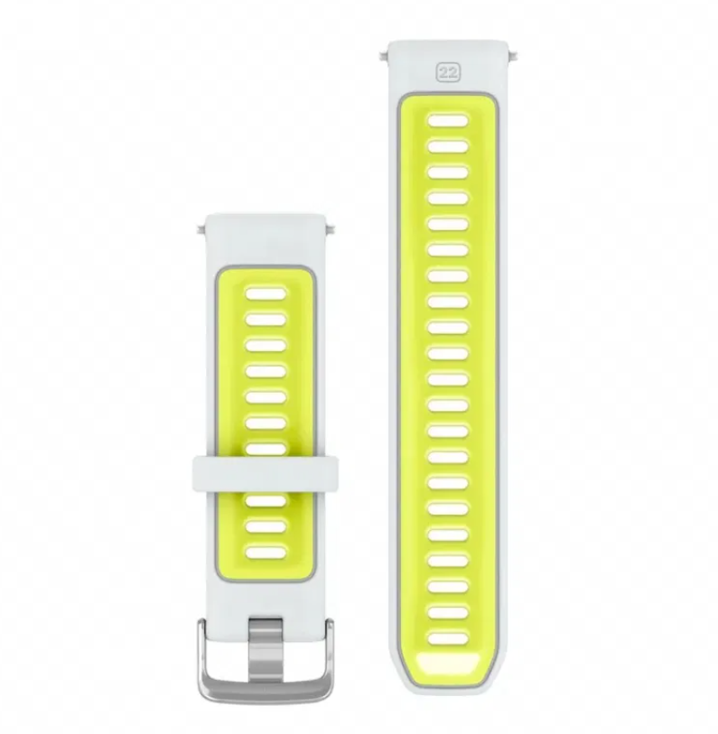 Zamjenski remen GARMIN 22 mm prozirni Whitestone/Amp Yellow, 010-11251-AN-1