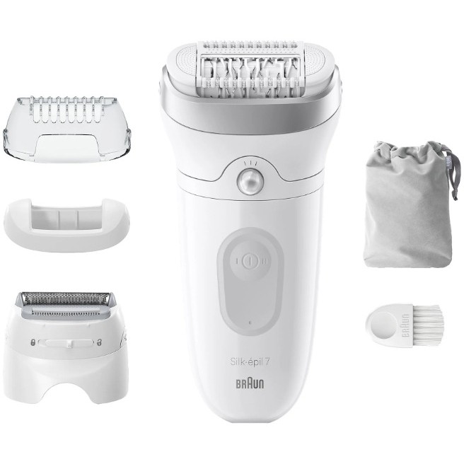 Epilator BRAUN Silk-épil 7 7-041 (Siva, Bijela)-1