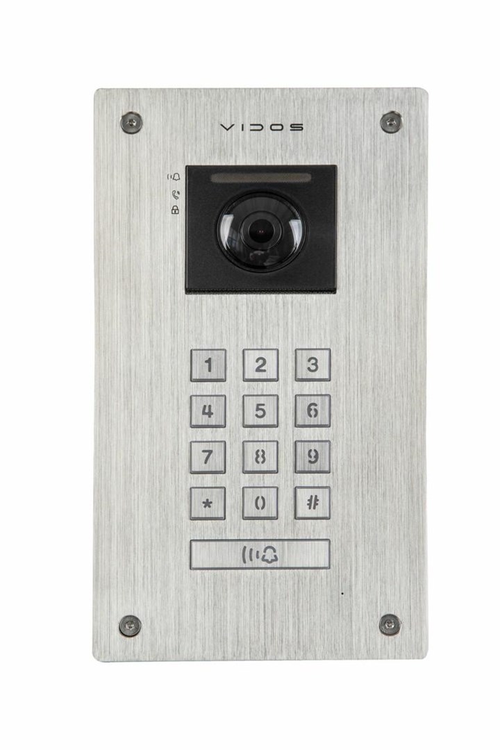 Vanjska jedinica za video portafon VIDOS S204 (2MP kamera, 140°, RFID, IP65)-0
