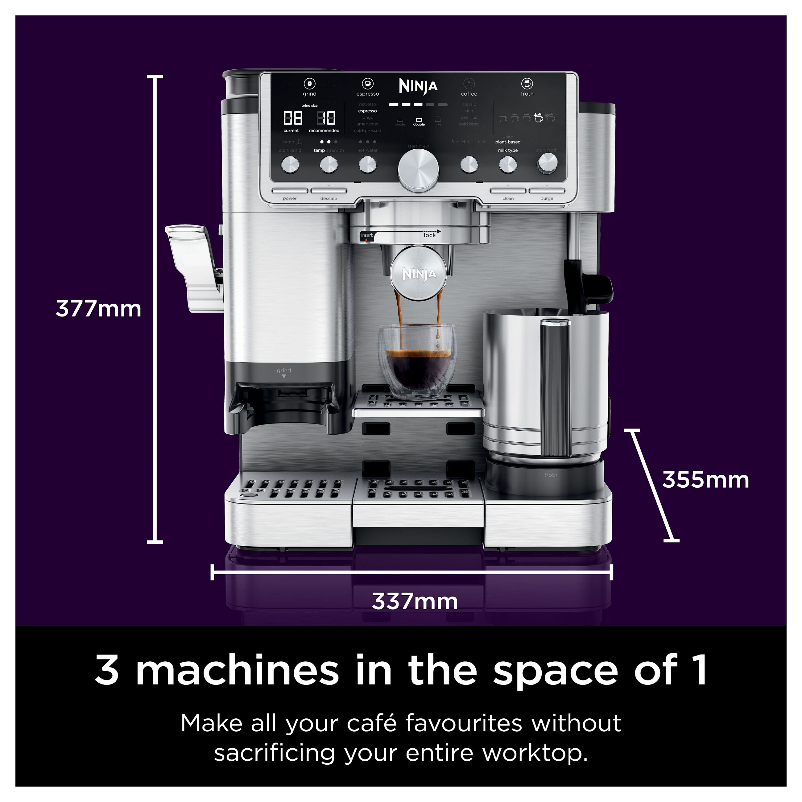 Aparat za kavu NINJA ES701EU poluautomatski Espresso stroj 2 L-18