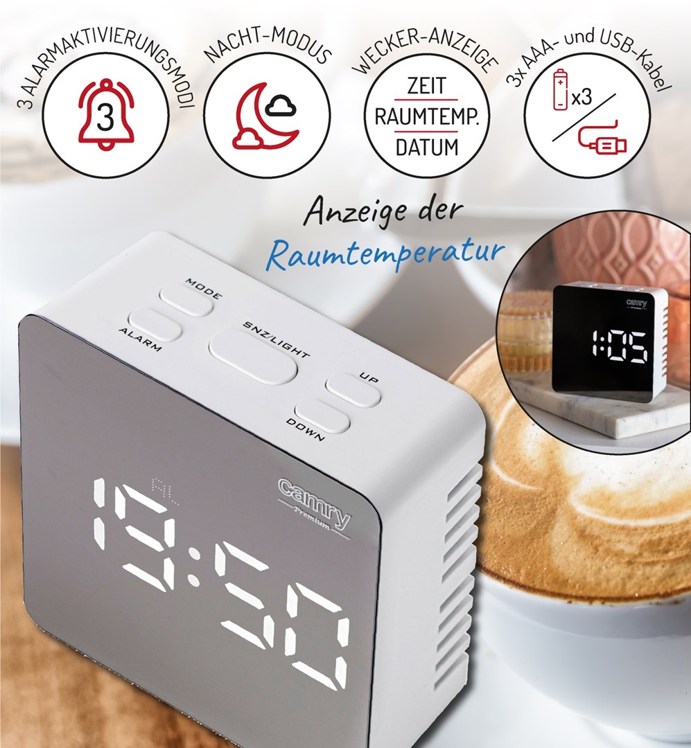 Budilica CR 1150W CAMRY-5