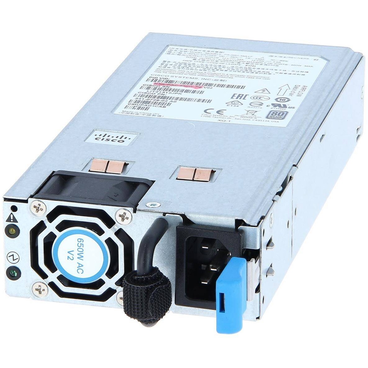 Napajanje Cisco NXA-PAC-650W-PE= za mrežni prekidač