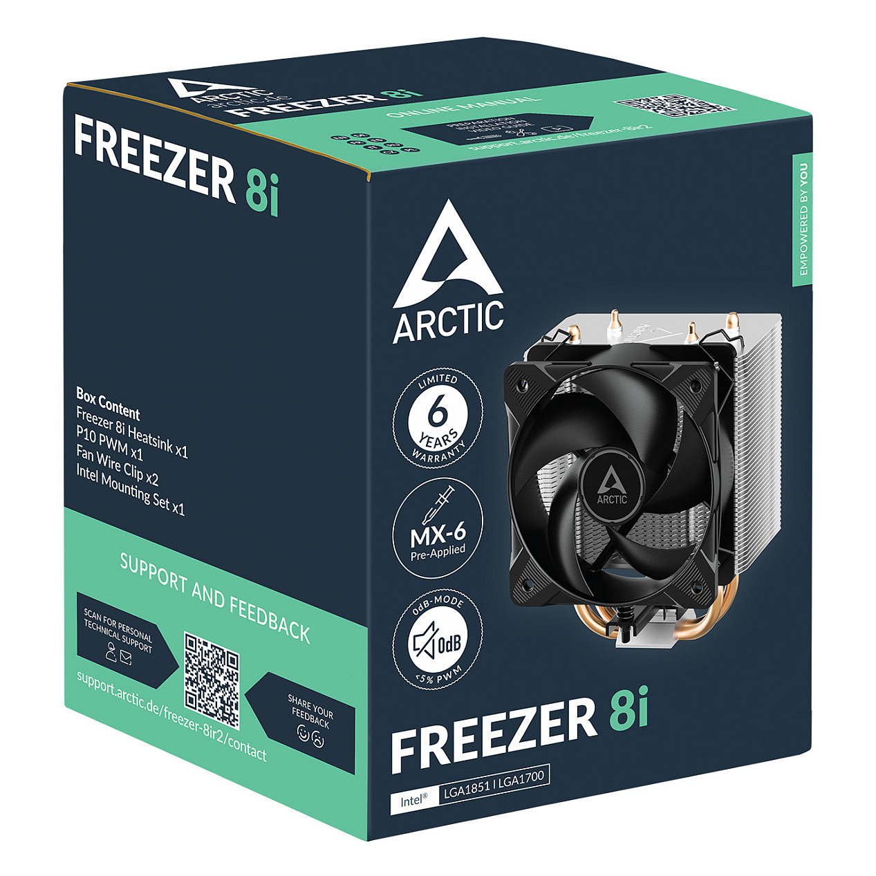 CPU hladnjak ARCTIC Freezer 8i (za Intel procesore, kompaktan dizajn)-6