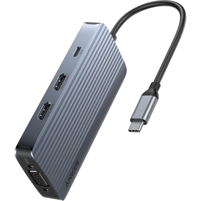 USB-C hub ANKER PowerExpand 8v1 (8 priključaka, 4K Ultra-HD video izlaz, brzi prijenos podataka, napajanje do 85W)-0
