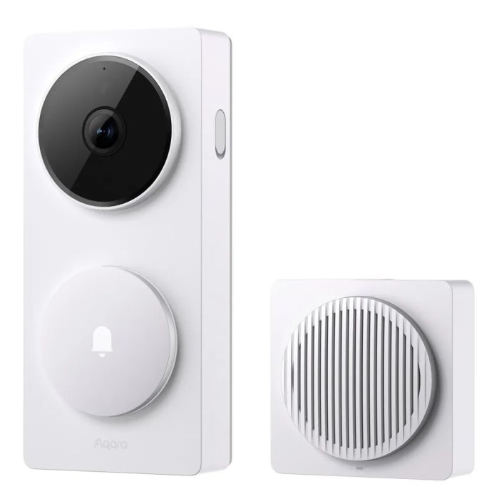 Video domofon AQARA Doorbell Camera Hub G410 (2K rezolucija, mmWave radar, Zigbee/Thread/Matter hub, HomeKit/Alexa/Google Home, baterijsko ili žično napajanje)-1