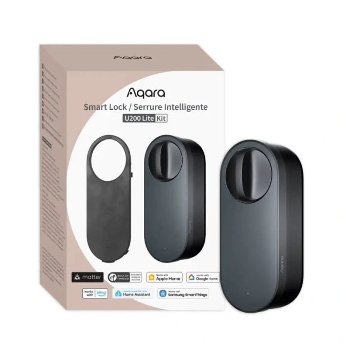 Pametna ključavnica AQARA U200 Lite (Bluetooth, NFC, daljinsko otključavanje, baterija do 6 mjeseci, USB-C)-4