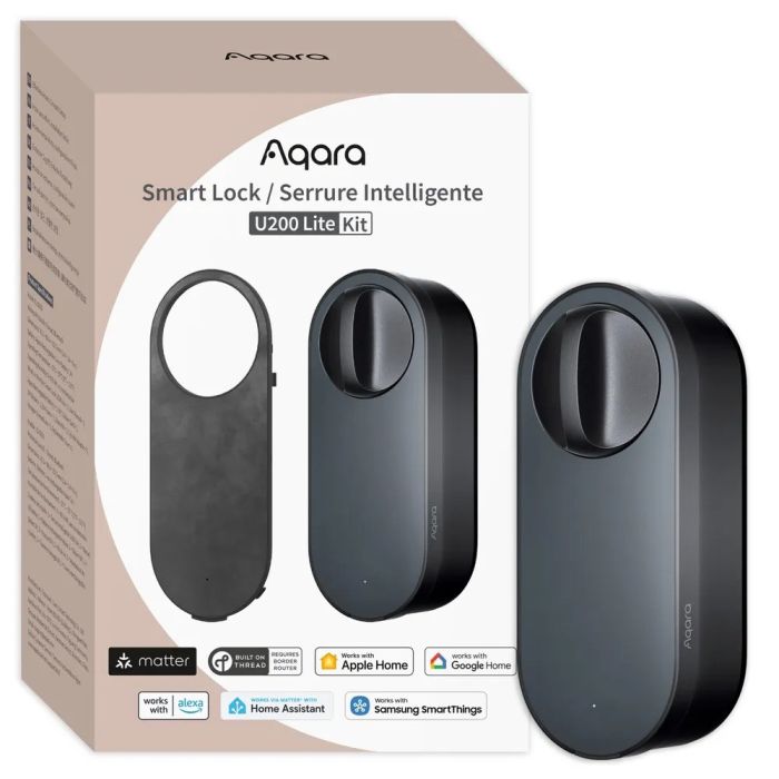 Pametna ključavnica AQARA U200 Lite (Bluetooth, NFC, daljinsko otključavanje, baterija do 6 mjeseci, USB-C)-0