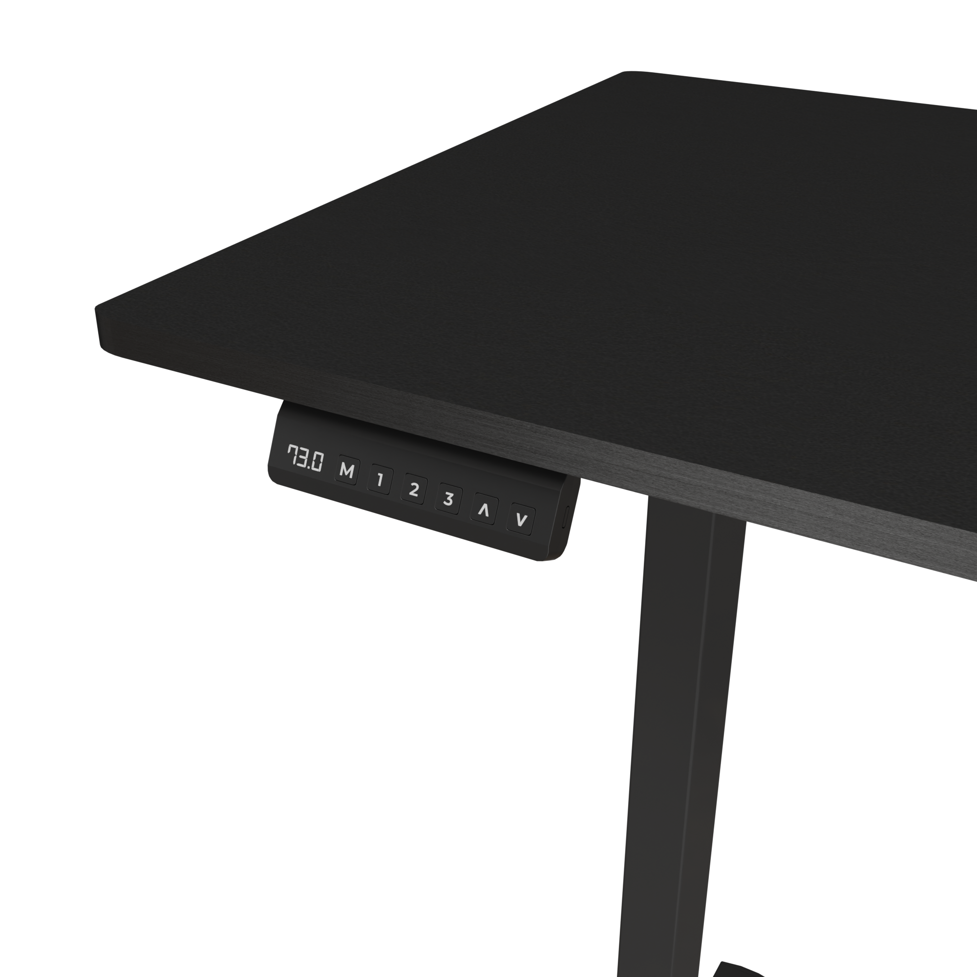 Gaming stol WHITE SHARK Dark Obsidian (1 motor, 120x60 cm, podesiva visina 71-116 cm, crni)-4