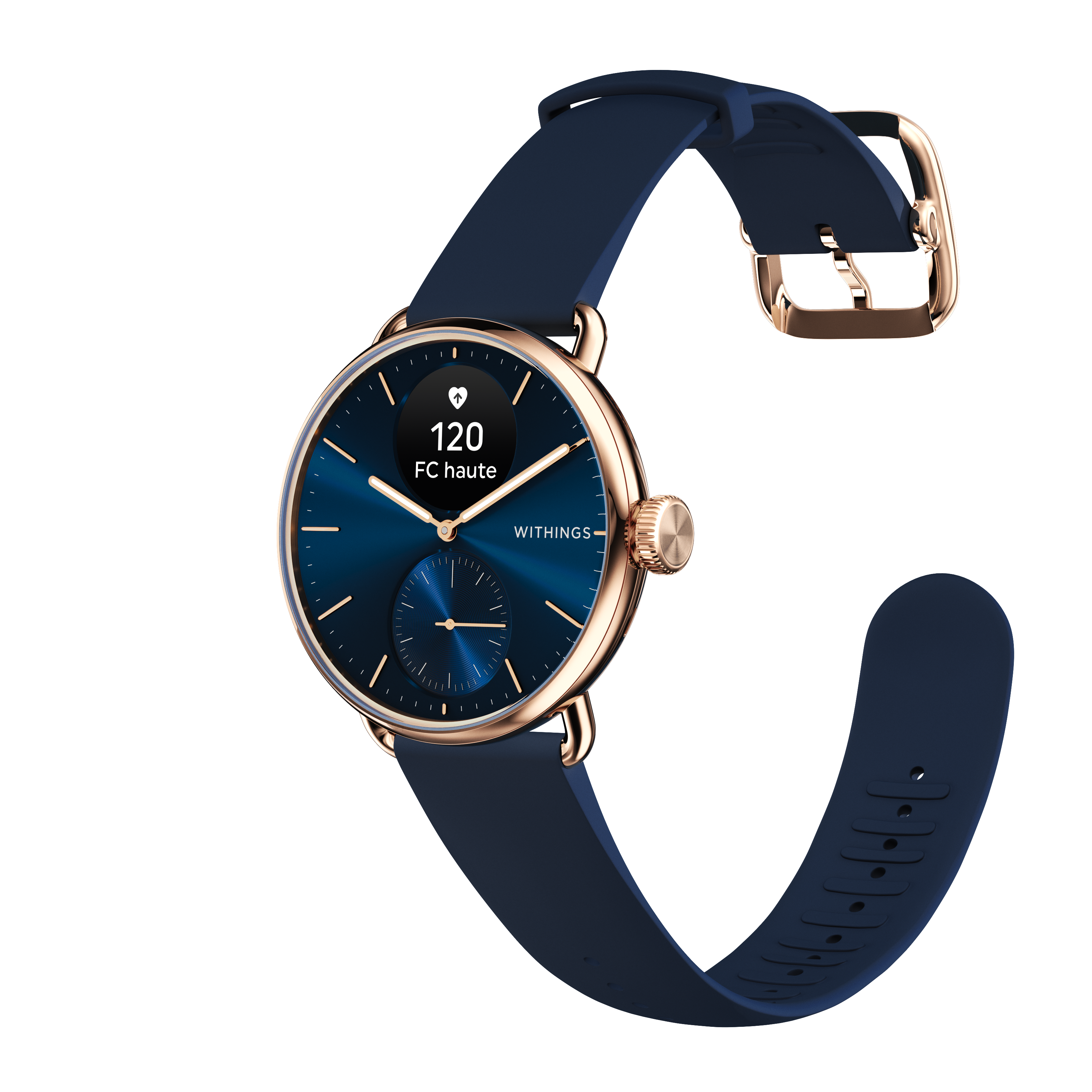 Pametni sat WITHINGS Scanwatch 2 38mm (Activity, Sleep Tracker, ECG, Temperature, SPO2) - Plava-4