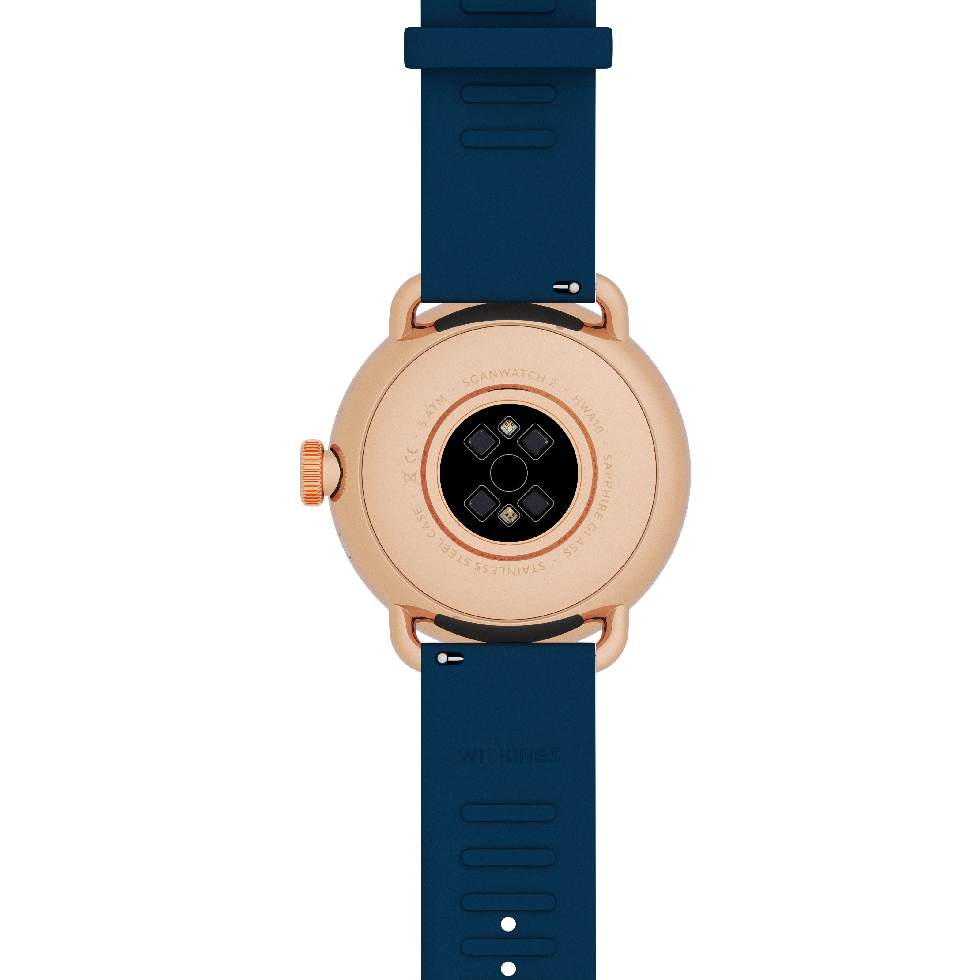 Pametni sat WITHINGS Scanwatch 2 38mm (Activity, Sleep Tracker, ECG, Temperature, SPO2) - Plava-3