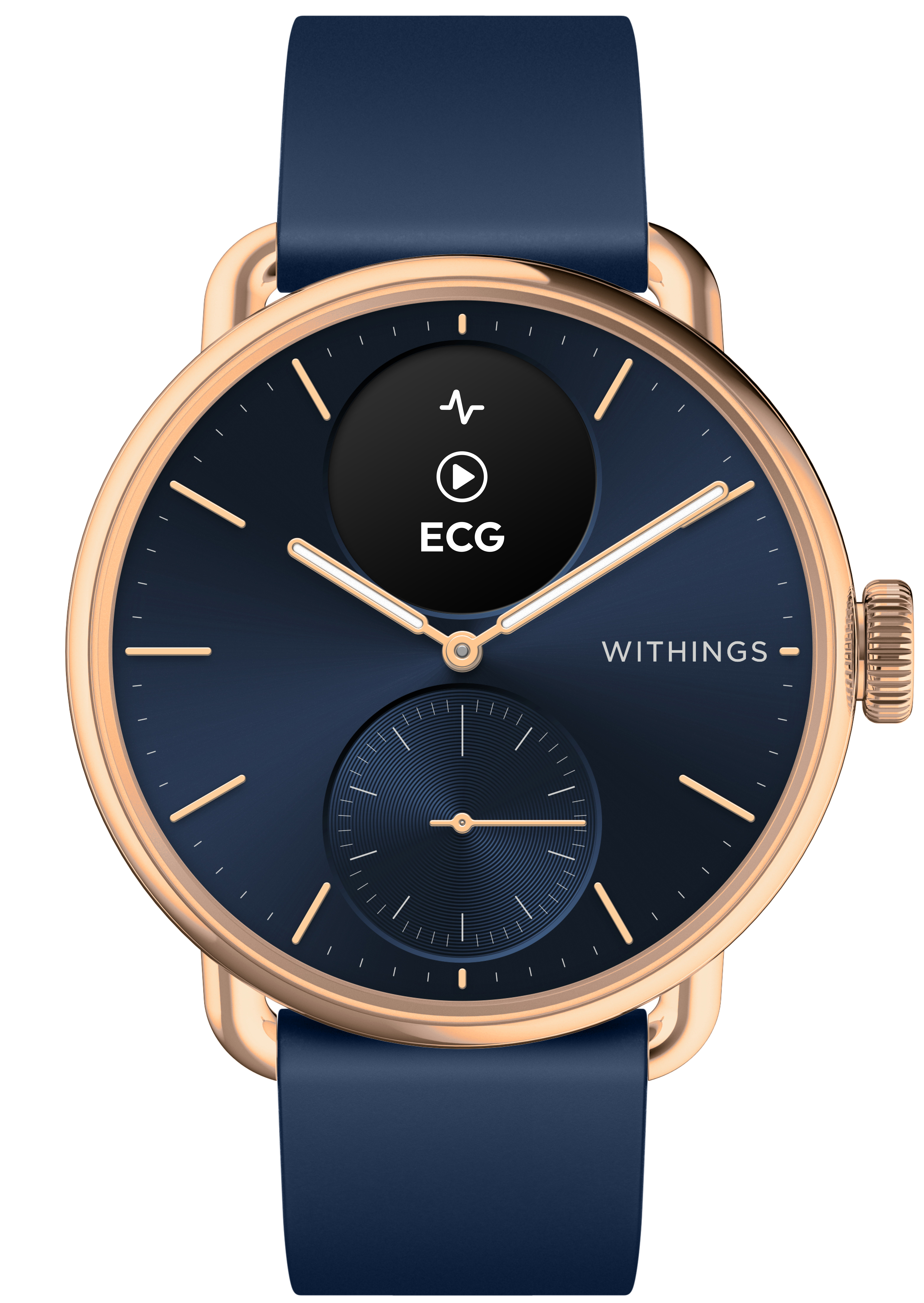 Pametni sat WITHINGS Scanwatch 2 38mm (Activity, Sleep Tracker, ECG, Temperature, SPO2) - Plava-1