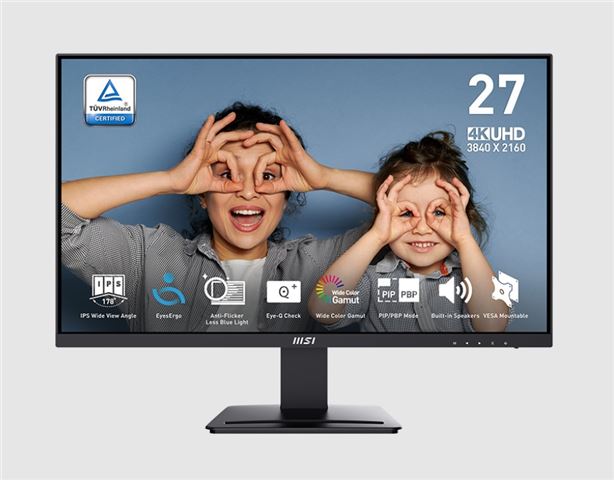 Monitor MSI PRO MP273U 27" (3840x2160, IPS, 60Hz)-0