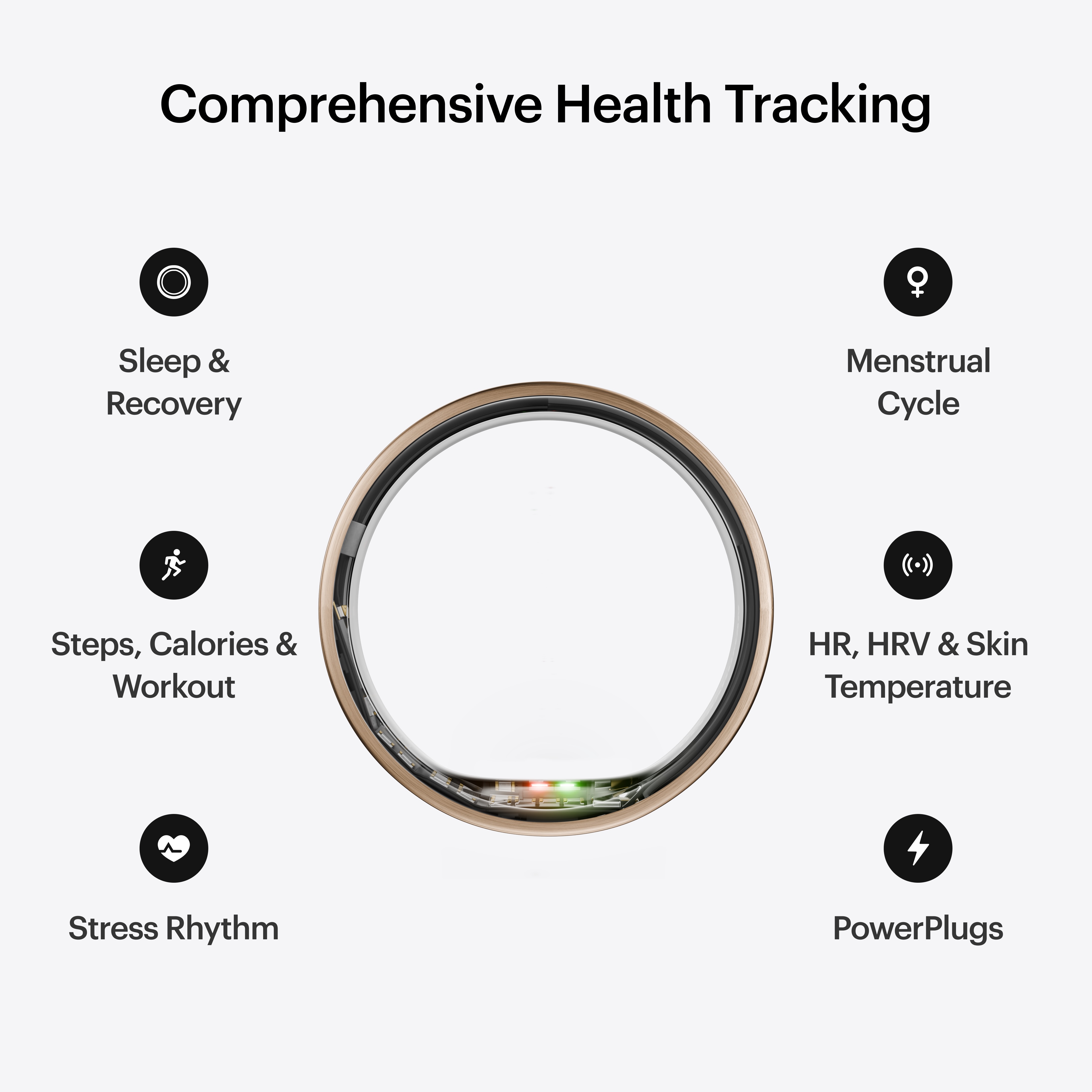 Pametni prsten ULTRAHUMAN Ultrahuman Ring Air - punjač, USB kabel / Veličina 14 - Brushed Rose Gold-9