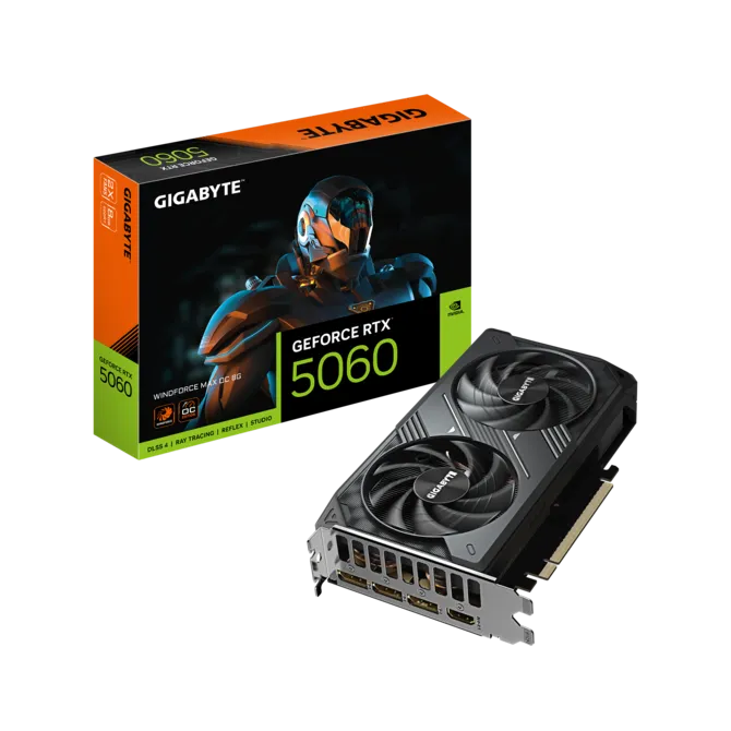 Grafička kartica GIGABYTE GeForce RTX 5060 WINDFORCE MAX OC 8GB-25
