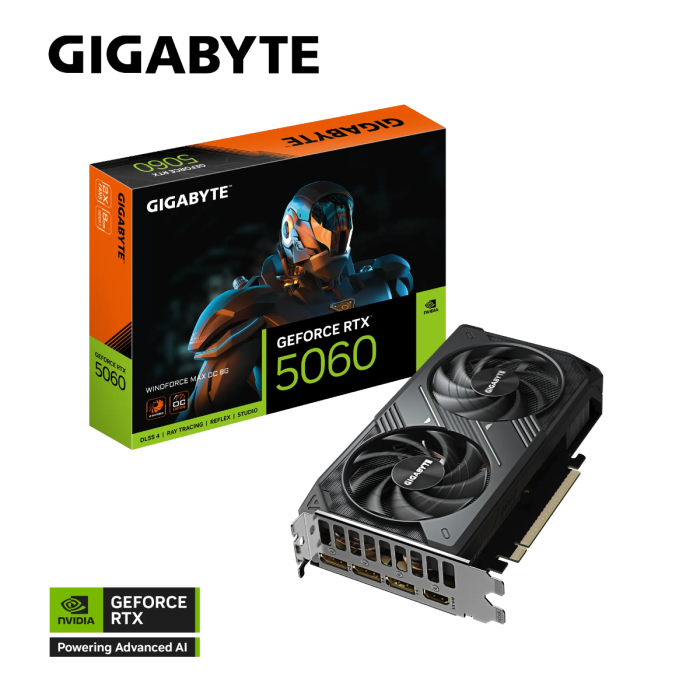 Grafička kartica GIGABYTE GeForce RTX 5060 WINDFORCE MAX OC 8GB-0