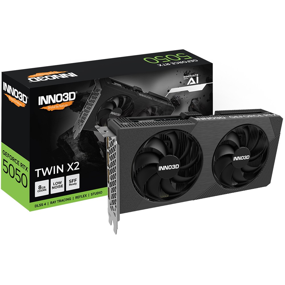 Grafička kartica INNO3D GeForce RTX 5050 TWIN X2 NVIDIA 8 GB GDDR6-2