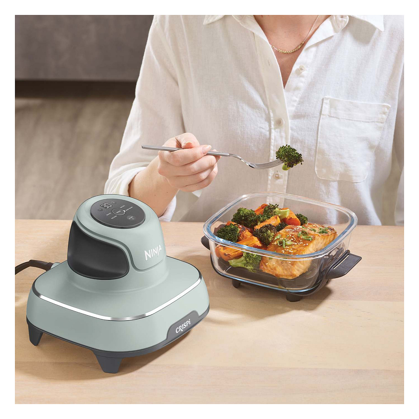 Ninja friteza FN101EUSG Crispi 4-u-1 Sage Green-14