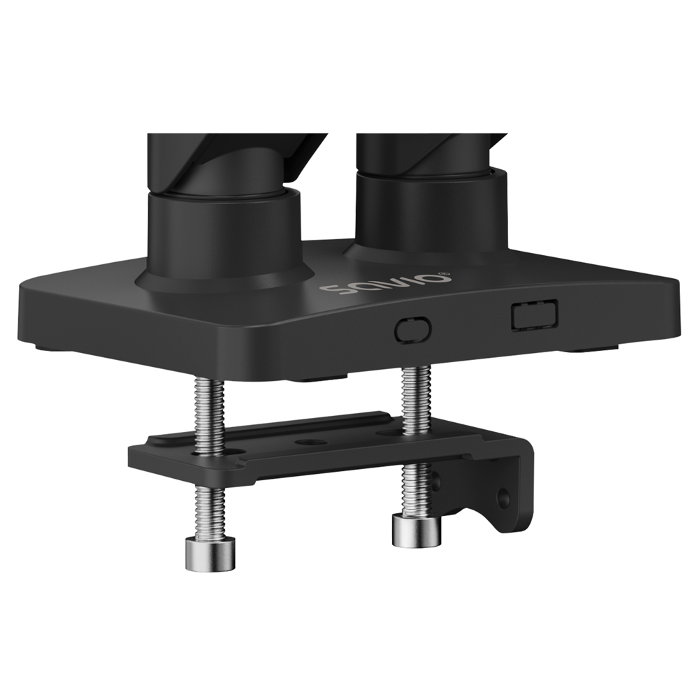Monitor mount SAVIO UM-04 (dual, za monitore 17″ – 32″, 2× 2–9 kg, s plinskom oprugom)-5