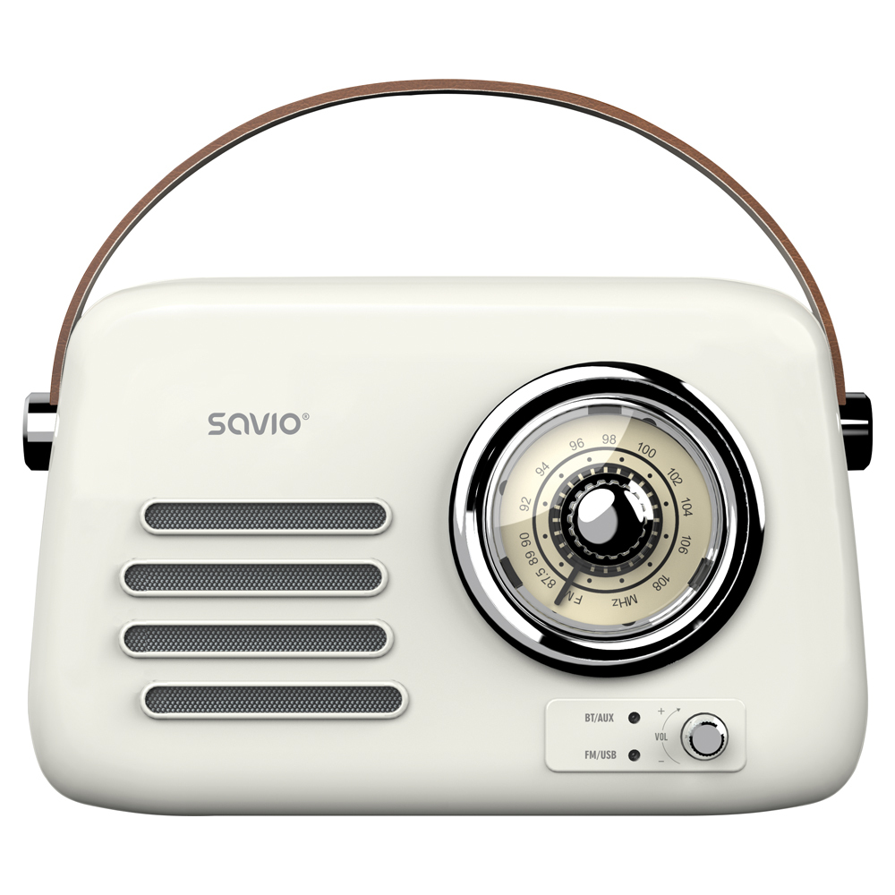 Radio SAVIO RS-02 (prijenosni, bijela boja)-2