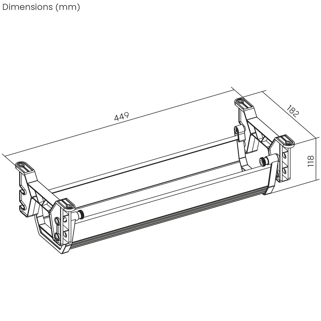 Organizator kabela MACLEAN MC-106 W (ispod stola)-1