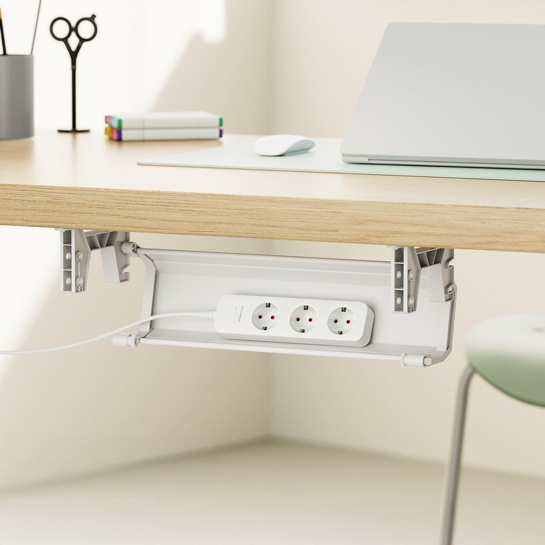 Organizator kabela MACLEAN MC-106 W (ispod stola)-5