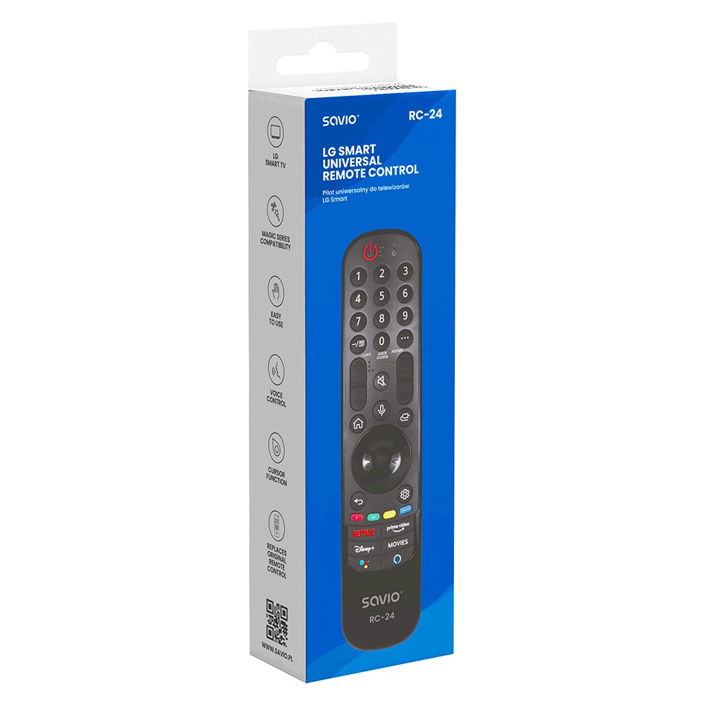 SAVIO RC-24 Universal/Replacement Remote for LG TV – SMART TV-2