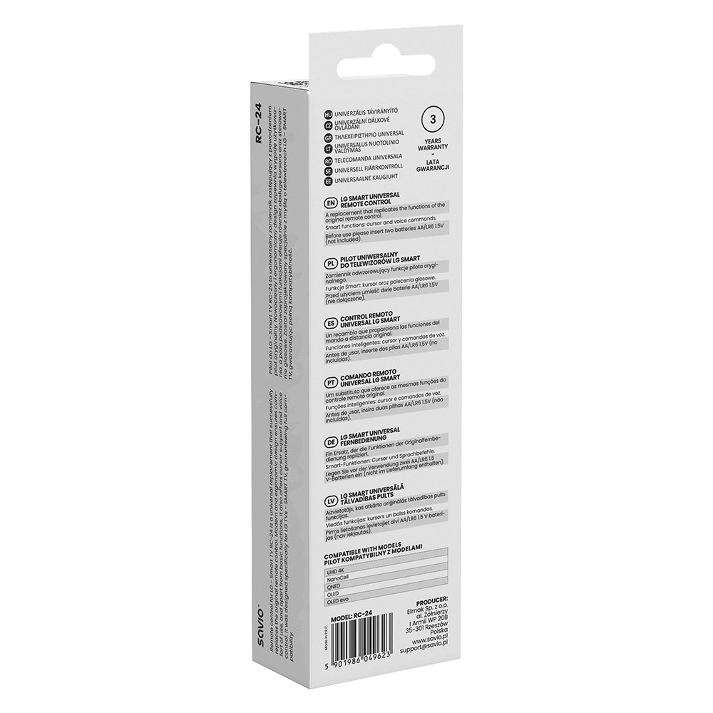 SAVIO RC-24 Universal/Replacement Remote for LG TV – SMART TV-1