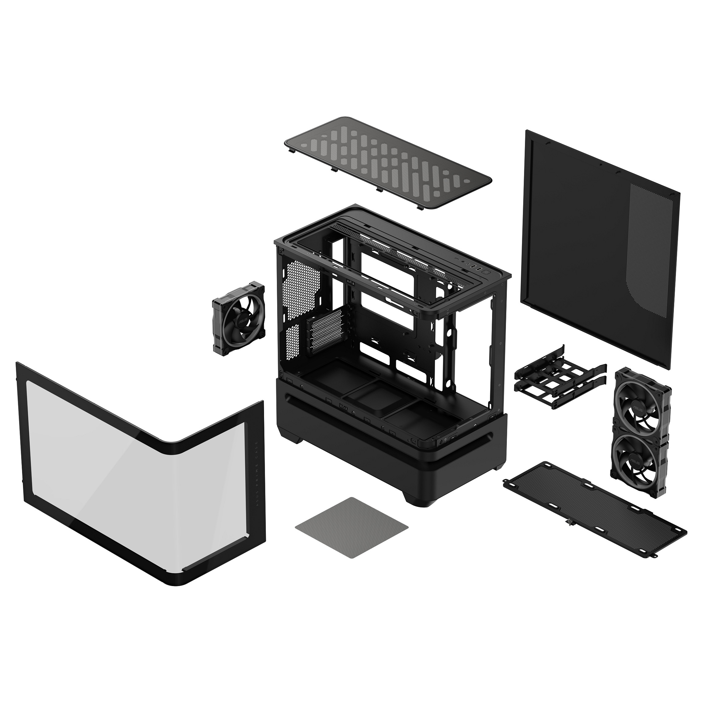 Kućište ASUS PRIME AP202 TG ARGB BLACK (ARGB, crna boja)-9