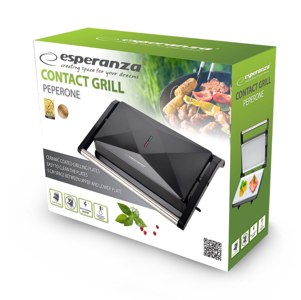 Grill ESPERANZA EKG013 (keramičke ploče, 850 W)-1