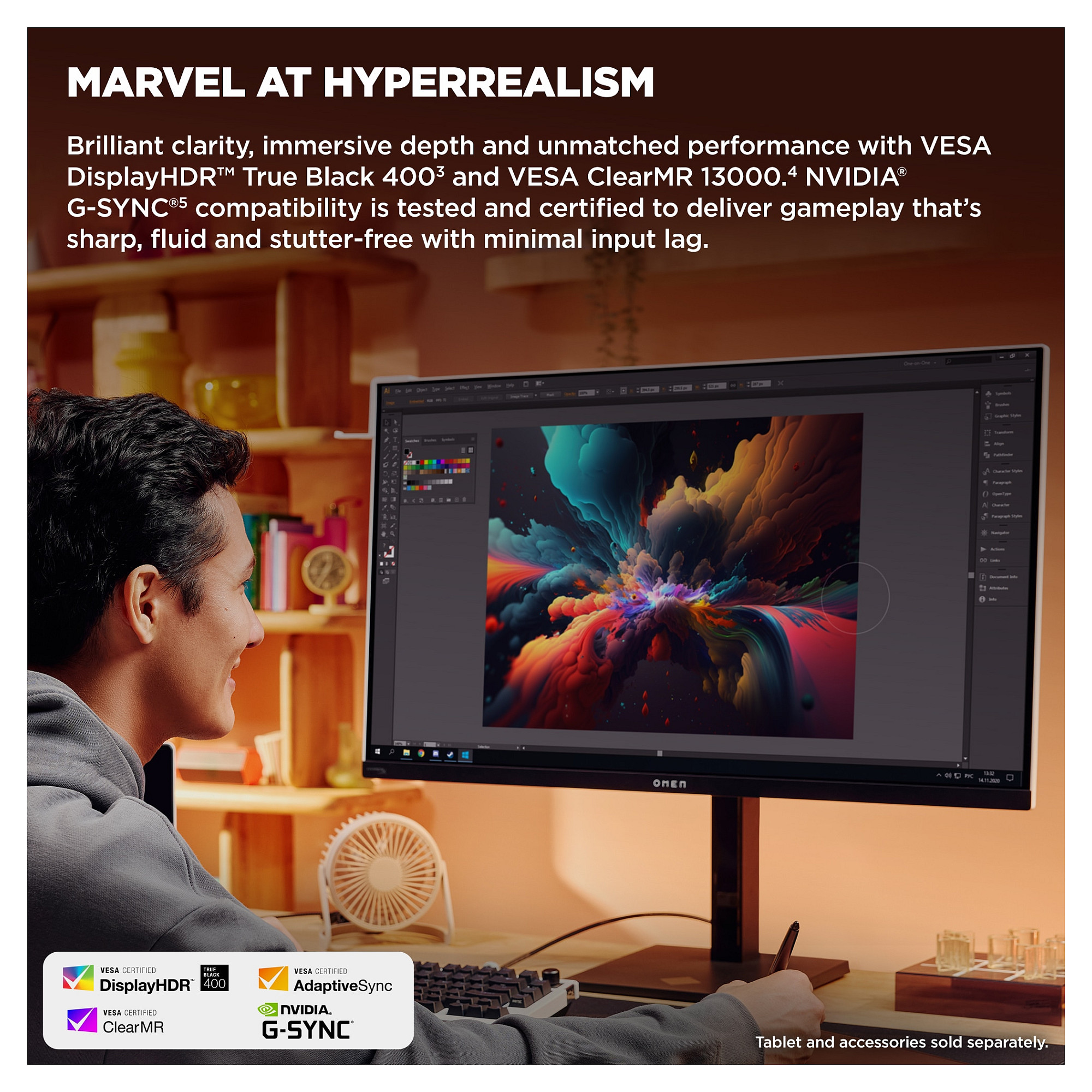Monitor HP OMEN Transcend 32 (31.5", UHD, 240Hz, OLED)-6