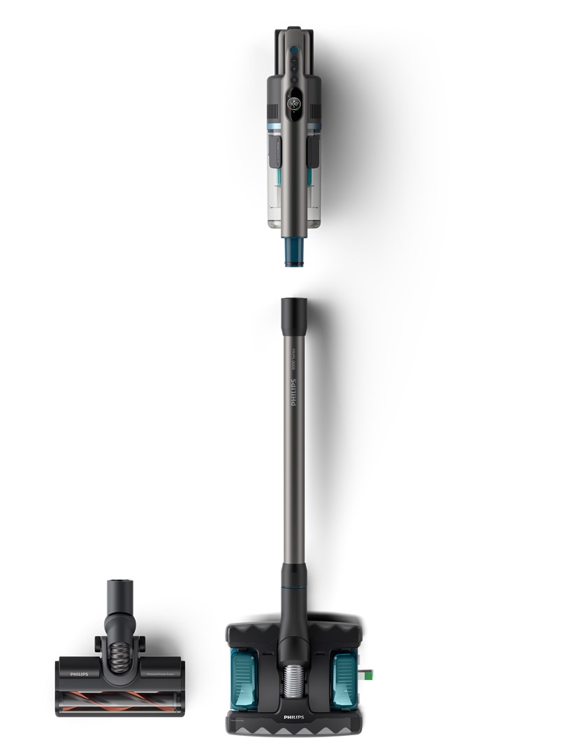 Usisavač PHILIPS 8000 series XC8057/01 bežični usisavač s baterijom, suho i mokro usisavanje, 0.6 L, Aqua boja, crna-4