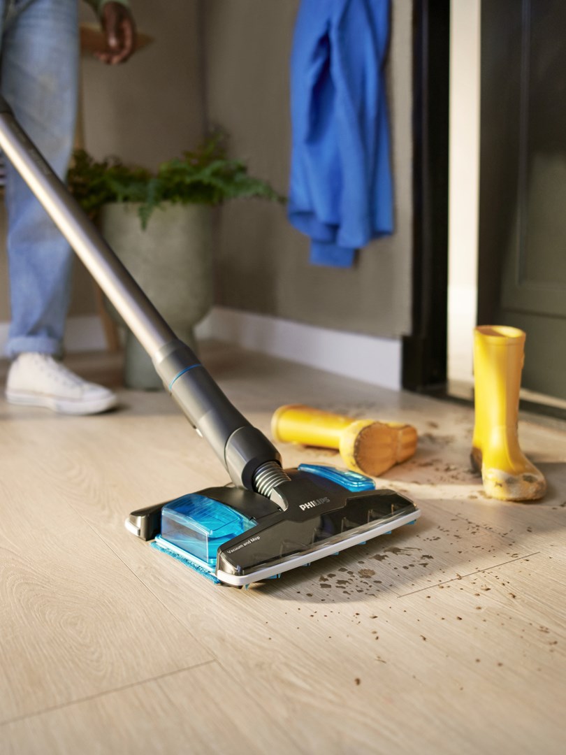 Usisavač PHILIPS 8000 series XC8057/01 bežični usisavač s baterijom, suho i mokro usisavanje, 0.6 L, Aqua boja, crna-6