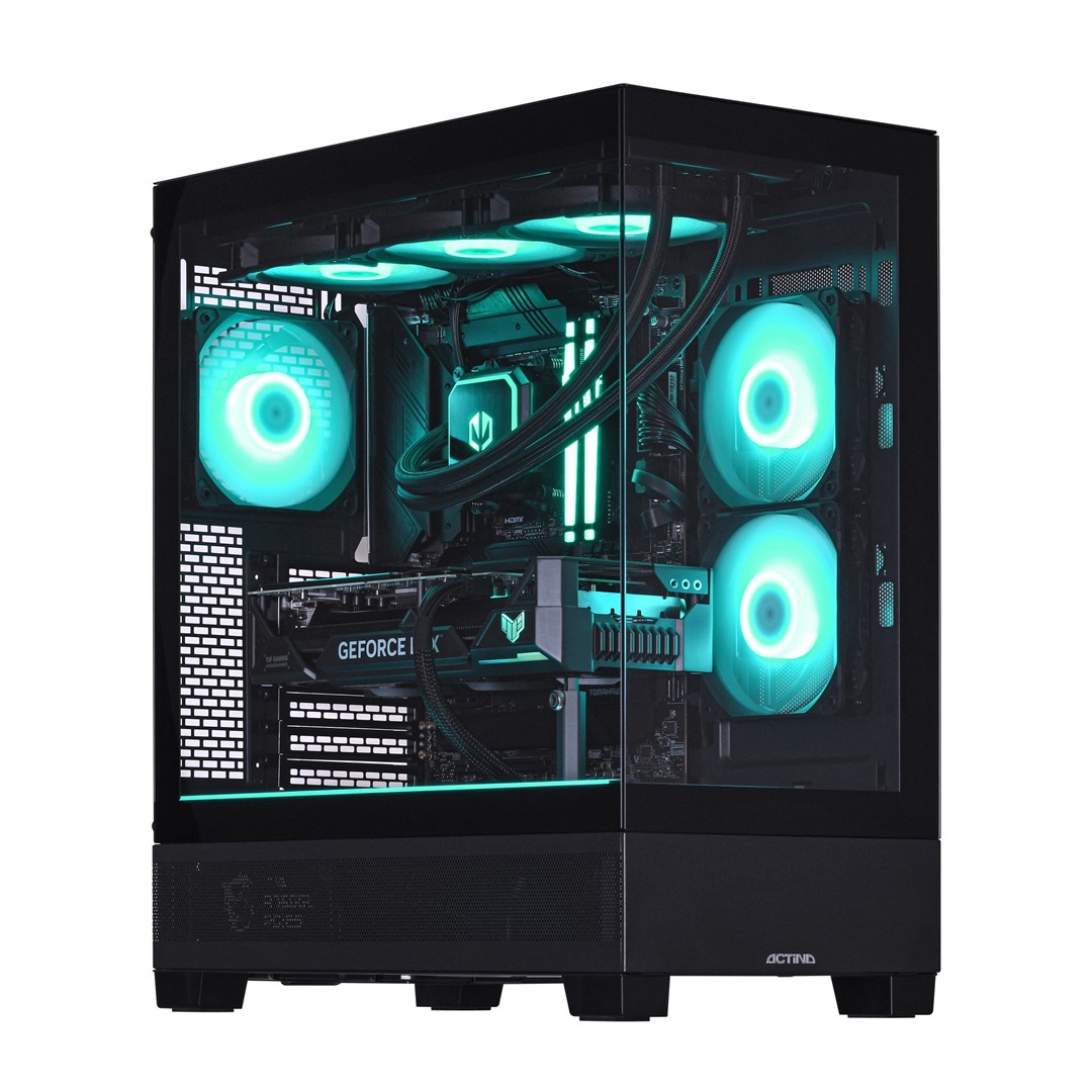 PC ACTINA 5901443417033 (AMD Ryzen™ 9 7900, 32 GB DDR5-SDRAM, 1 TB SSD, AMD Radeon RX 9070 XT, Midi Tower, Crna)-0
