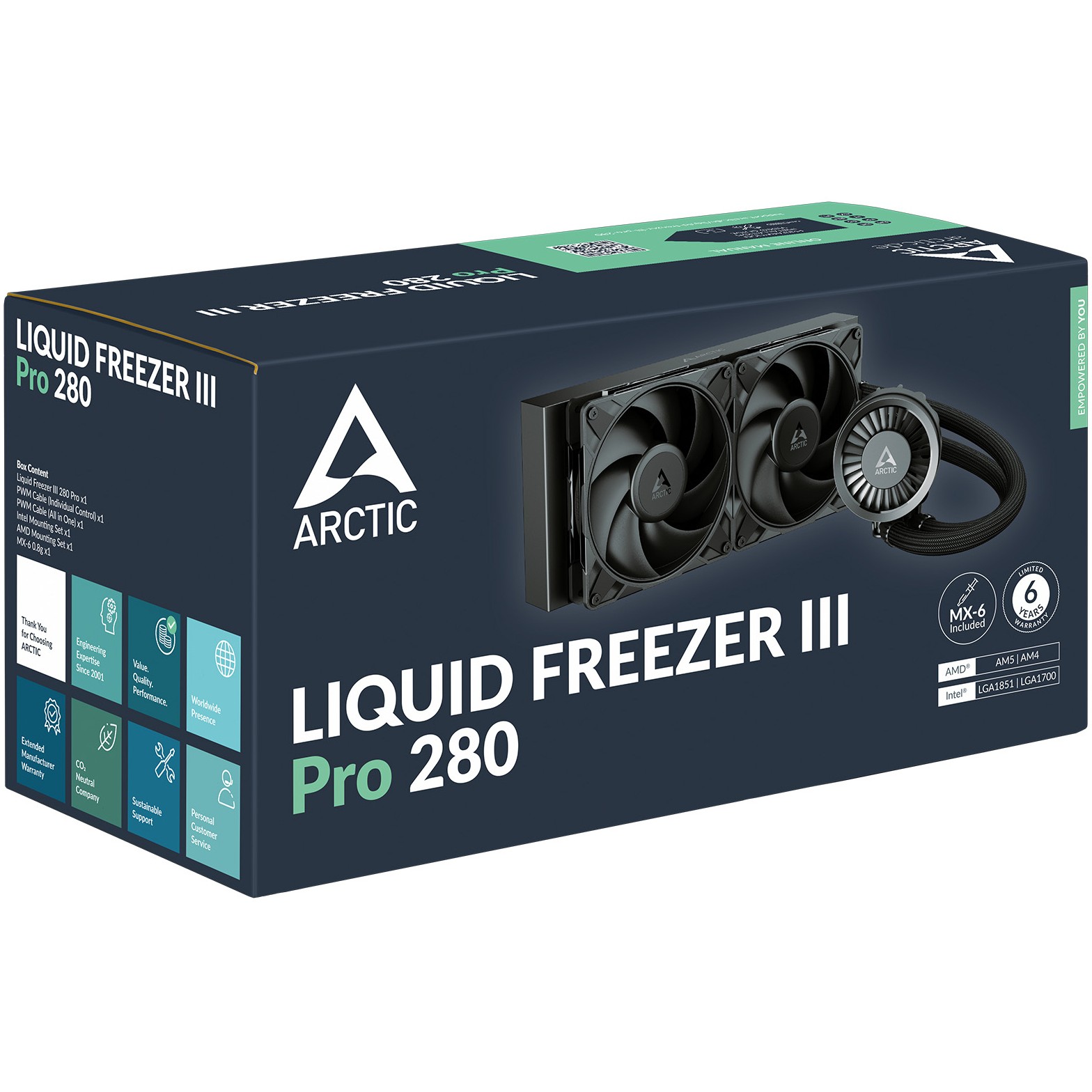 Vodeno hlađenje za procesor Arctic Liquid Freezer III Pro 280 (black)-6