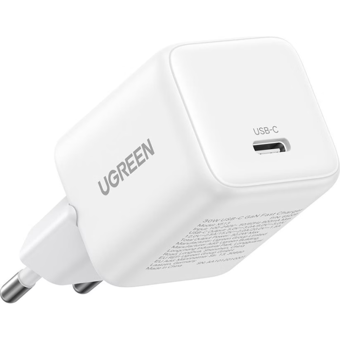 Kućni punjač UGREEN, 30W, USB-C, GaN, bijeli-3