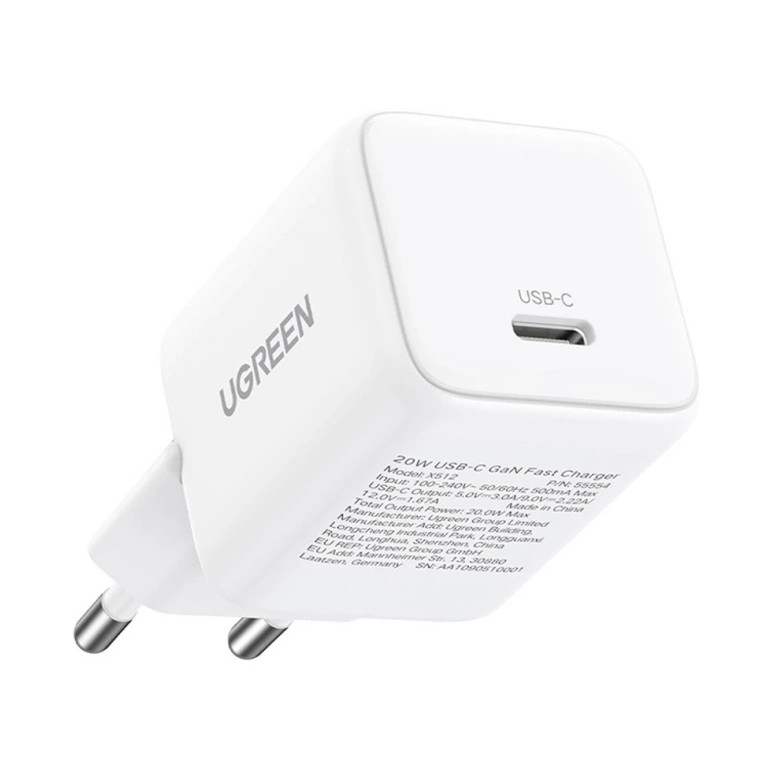 Kućni punjač UGREEN, 30W, USB-C, GaN, bijeli-1