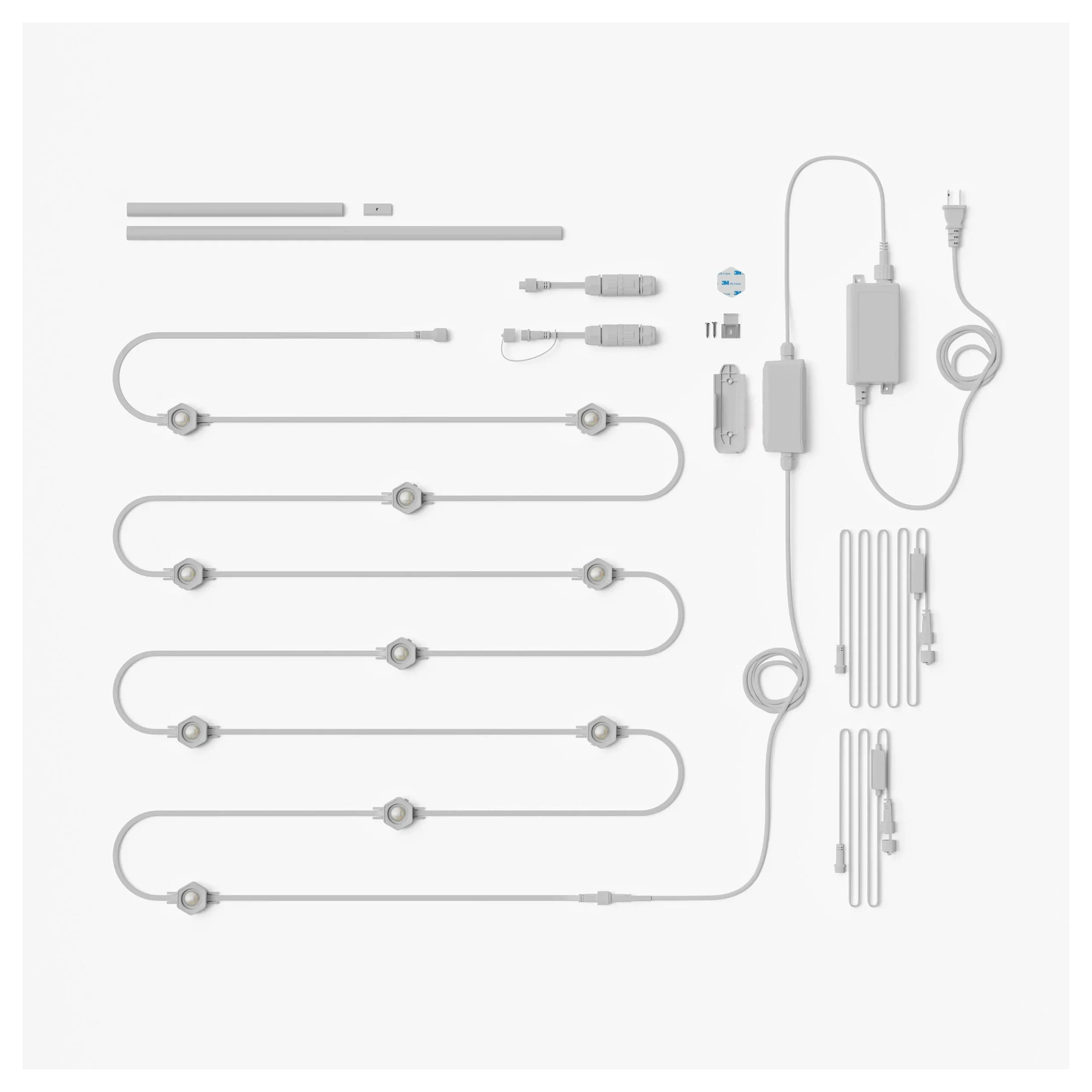 Pametna vanjska rasvjeta NANOLEAF Outdoor String Lights Starter Kit (15m, 20 RGBW žarulja, IP65/IP67, Matter)-6