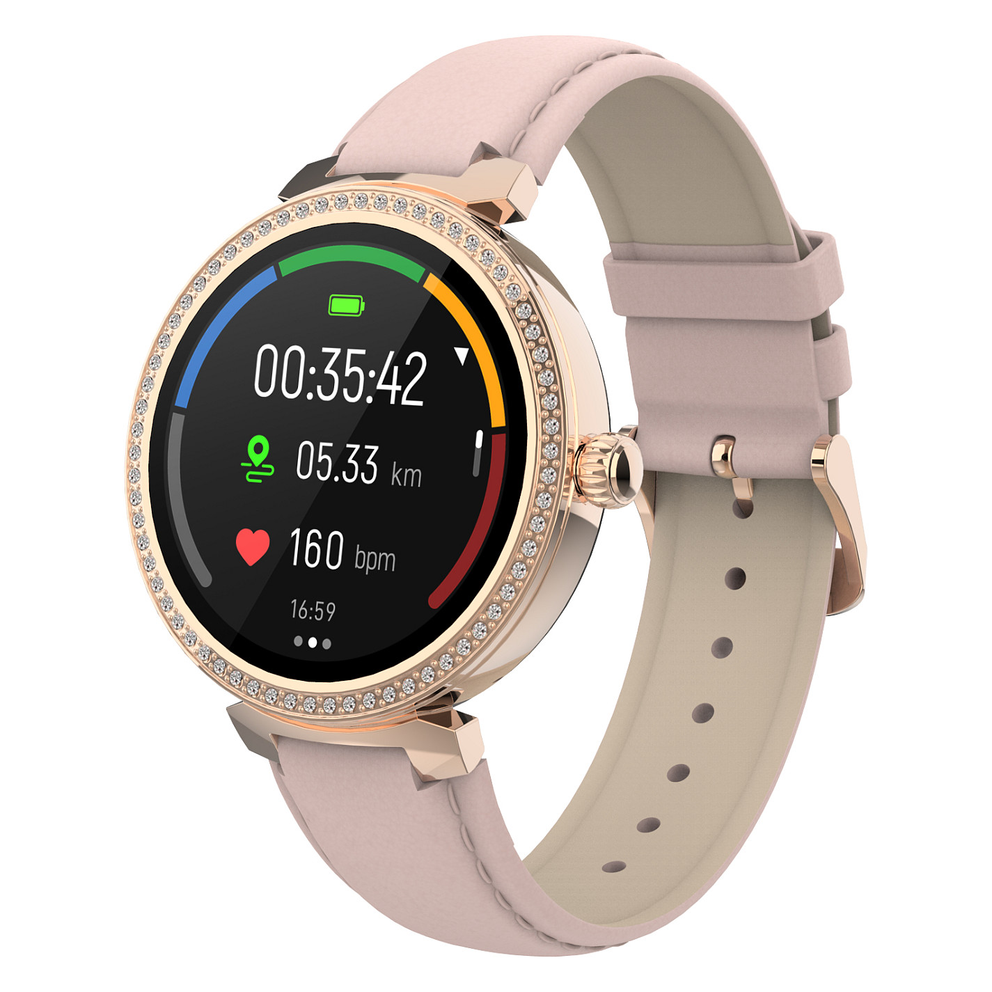 Pametni sat DENVER SWC-342 (1.28" IPS, Rose Gold)-1