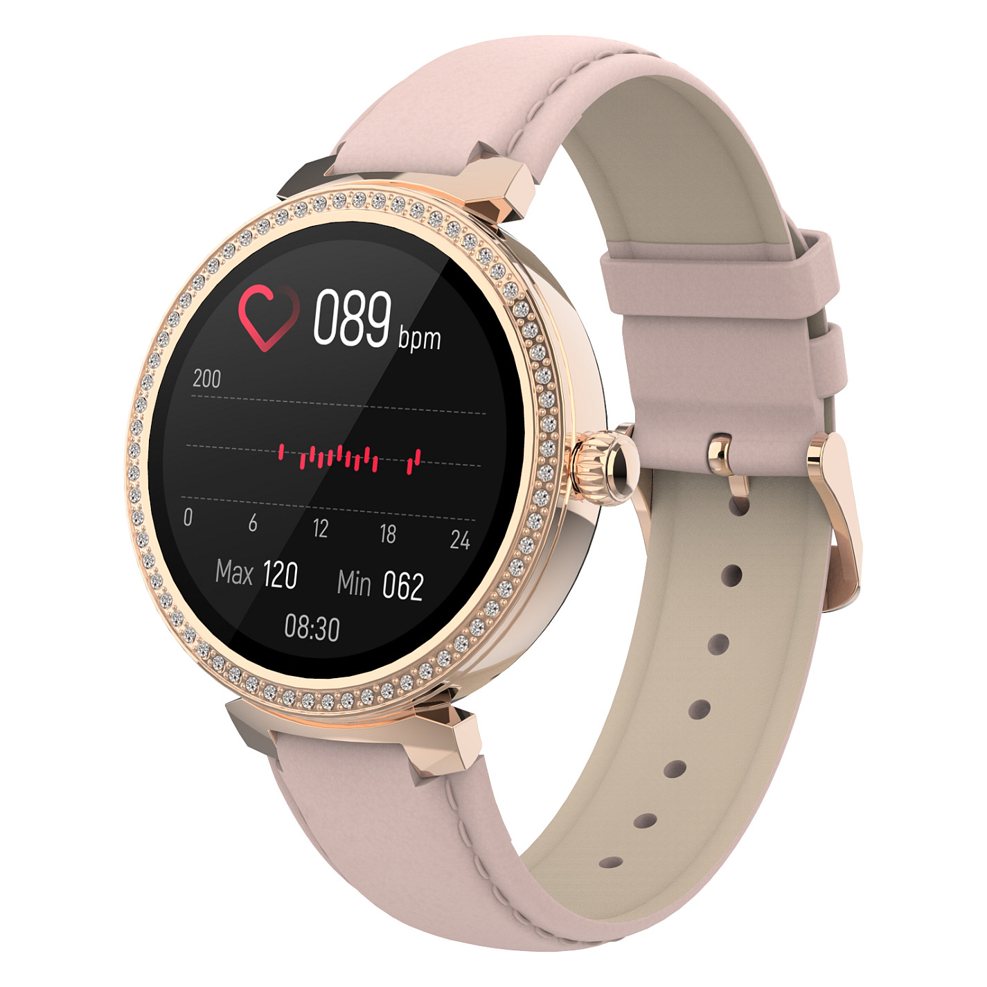 Pametni sat DENVER SWC-342 (1.28" IPS, Rose Gold)-5