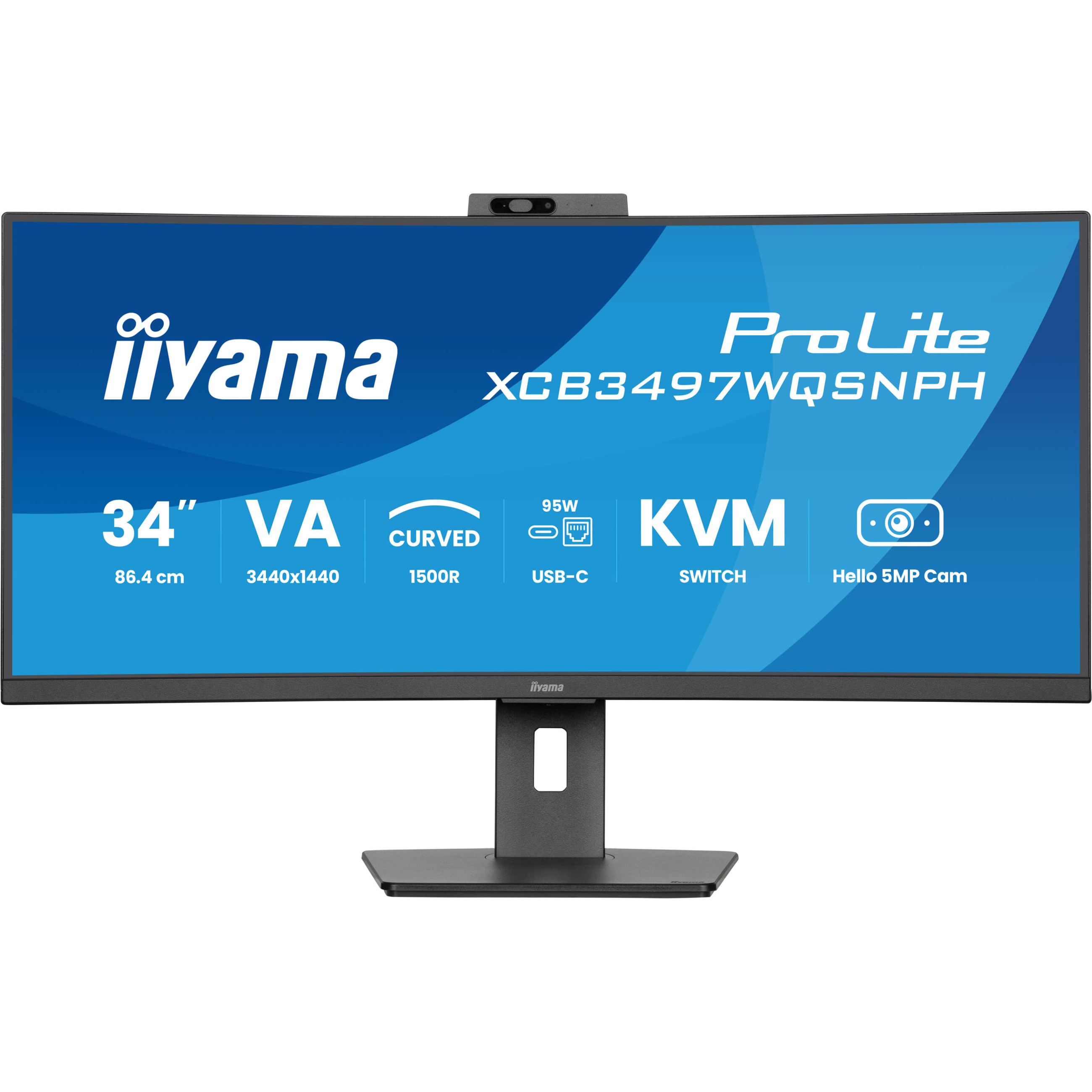 IIYAMA 34" Monitor XCB3497WQSNPH-B1 21:9 HDMI+-9