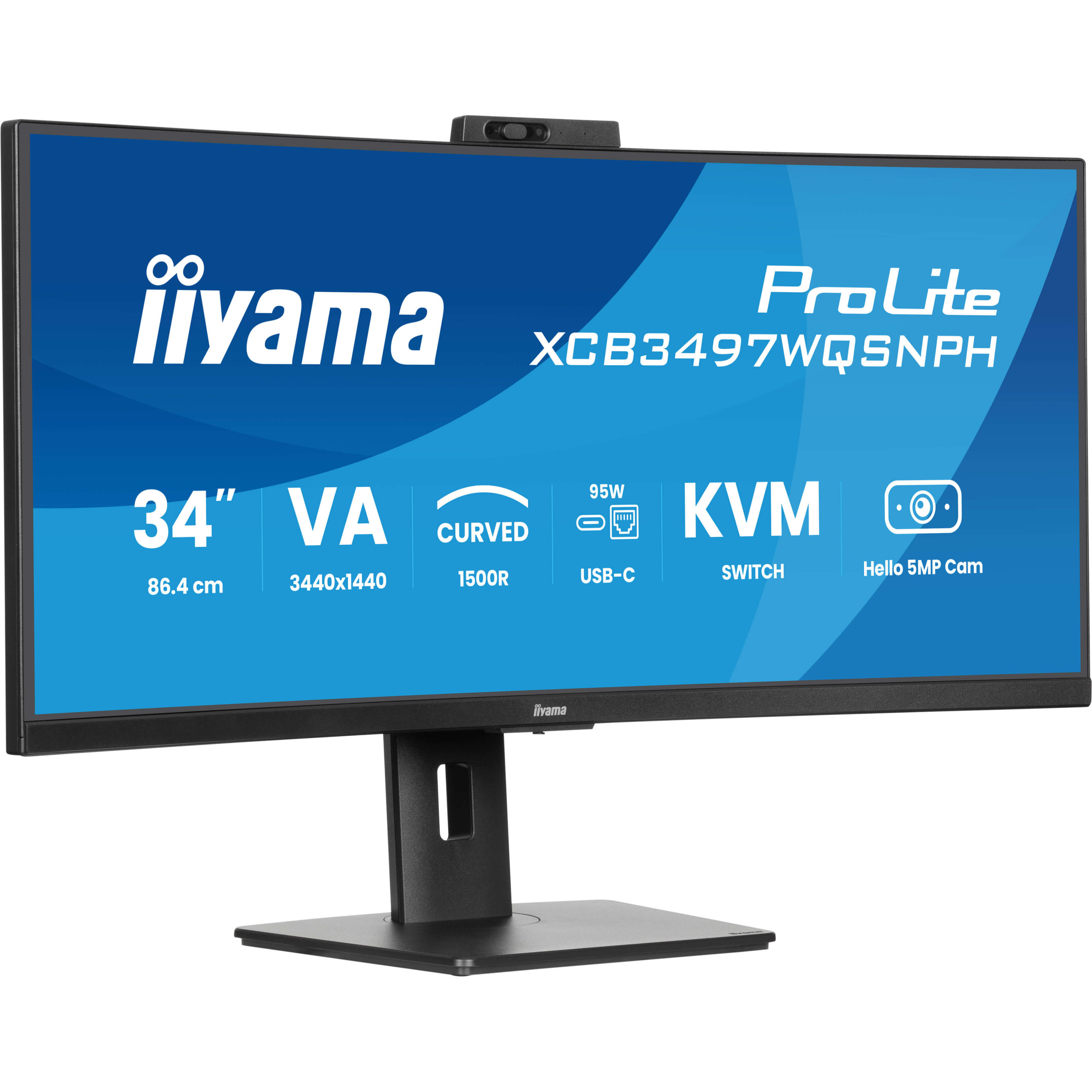 IIYAMA 34" Monitor XCB3497WQSNPH-B1 21:9 HDMI+-10
