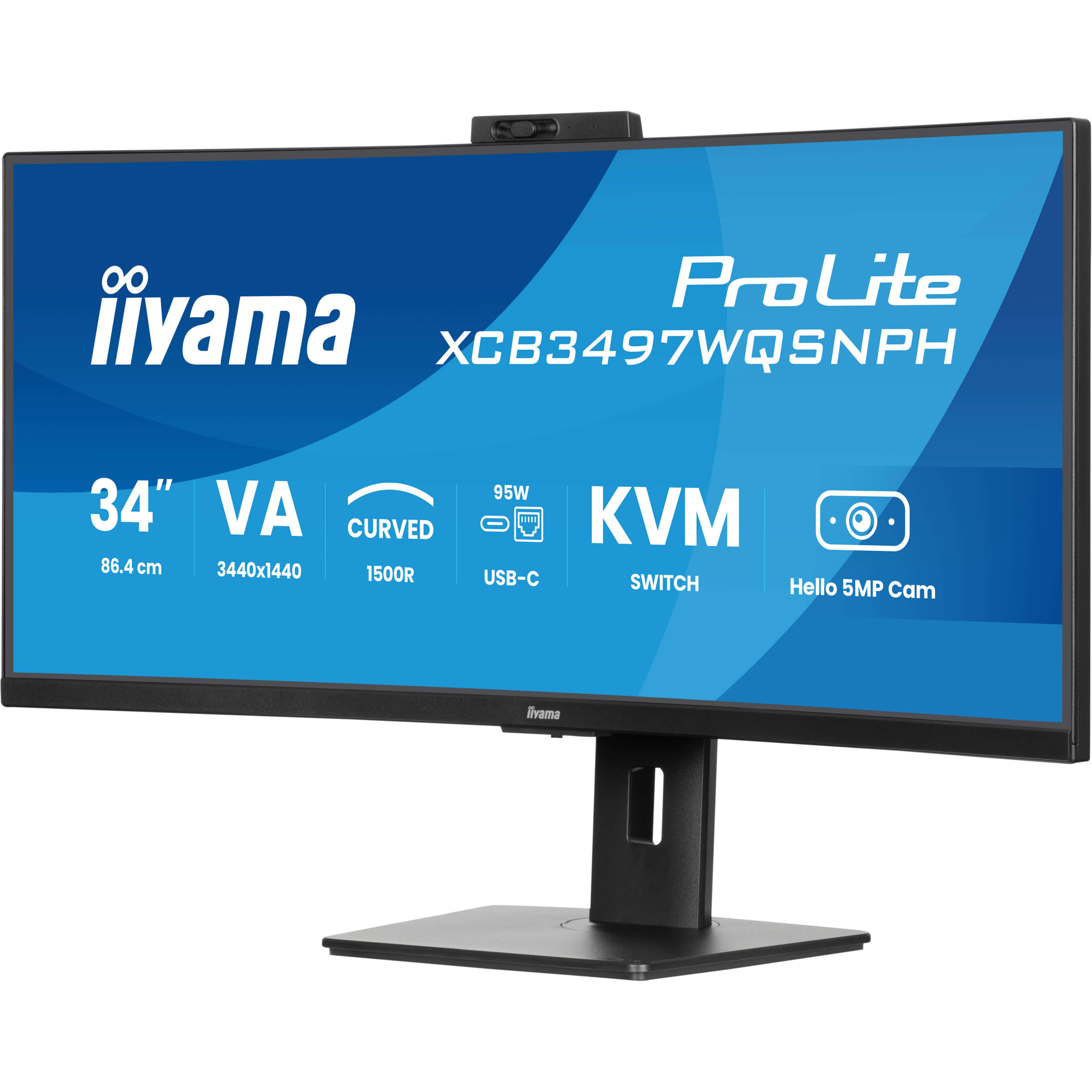 IIYAMA 34" Monitor XCB3497WQSNPH-B1 21:9 HDMI+-11