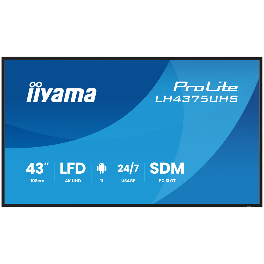 IIYAMA 108cm LH4375UHS-B2AG HDMI DP USB-18