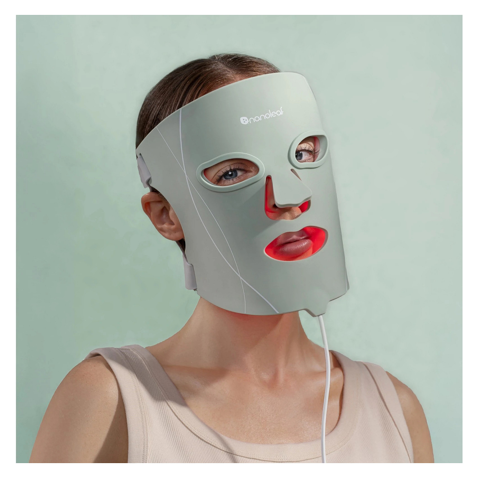 LED maska za terapiju svjetlom NANOLEAF Light Therapy Face Mask (108 LED dioda, 4 načina rada, medicinski silikon)-1